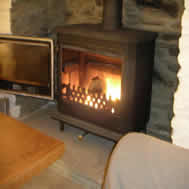 Wood burner - great for cold evenings!